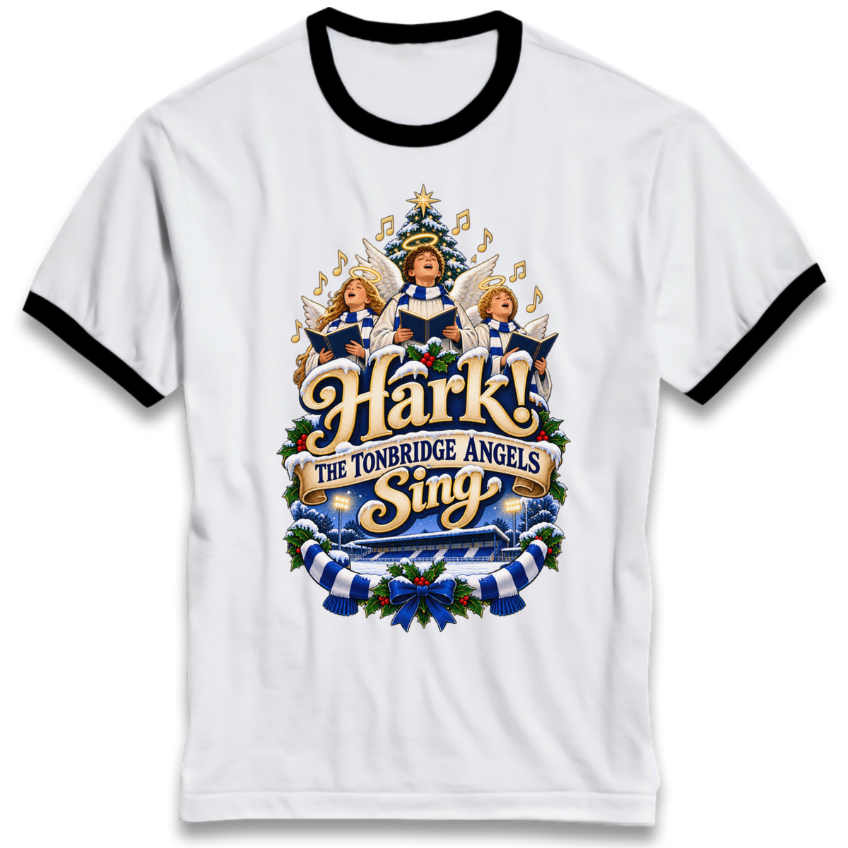 Tonbridge Angels Christmas Ringer T-Shirt
