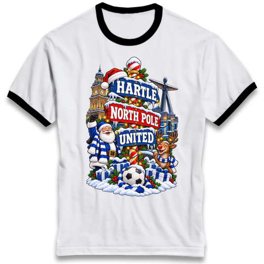 Hartlepool Christmas Ringer T-Shirt