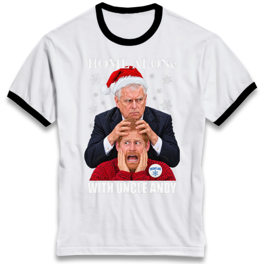 Home Alone Prince Harry Andrew Christmas Ringer T-Shirt