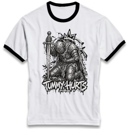 Tummy Hurts Knight Ringer T-Shirt