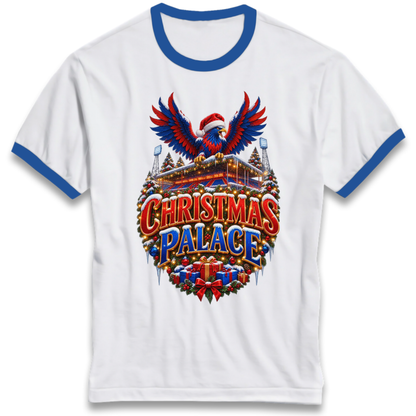 Crystal Palace Football Christmas Ringer T-Shirt