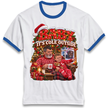 Roy Keane Man Utd Christmas Ringer T-Shirt