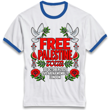 Macklemore and Friends Free Palestine Tour London 2026 Ringer T-Shirt