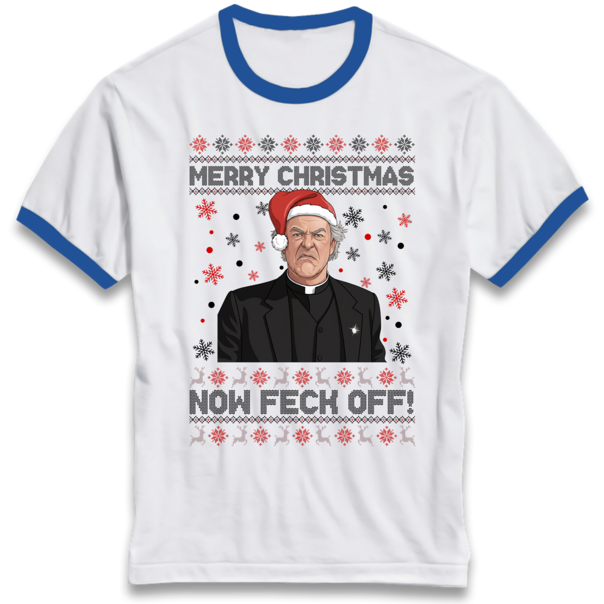 Christmas jumper Ringer T-Shirt