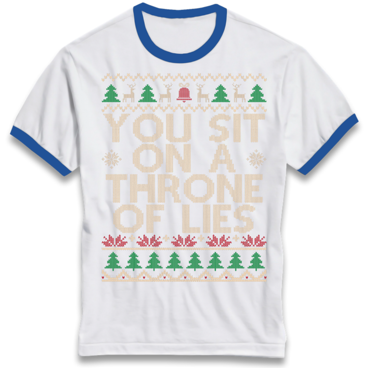Throne Of Lies Christmas Ringer T-Shirt
