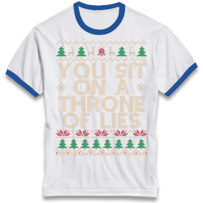 Throne Of Lies Christmas Ringer T-Shirt