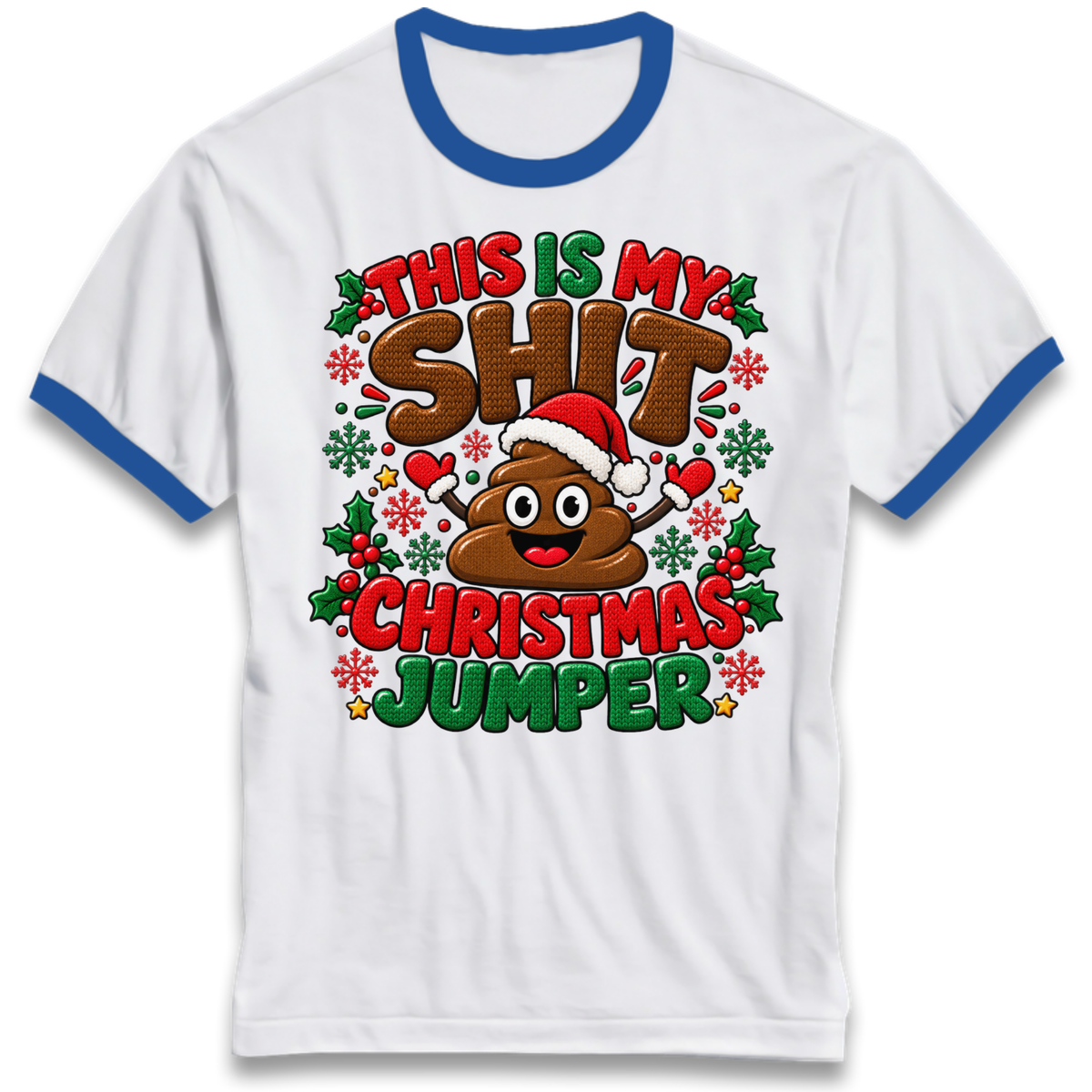 Shit Christmas Ringer T-Shirt