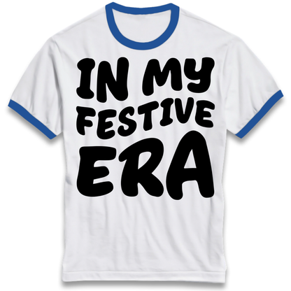 Modern Christmas Slogan Ringer T-Shirt