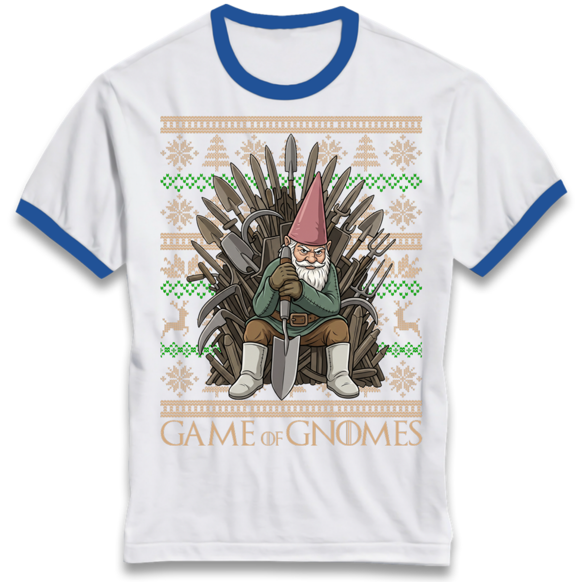 Christmas jumper Ringer T-Shirt