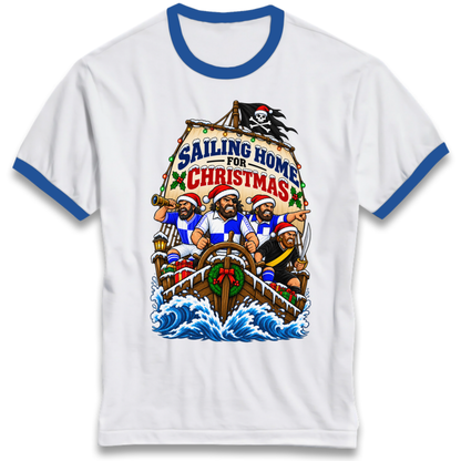 Bristol Rovers Christmas Ringer T-Shirt