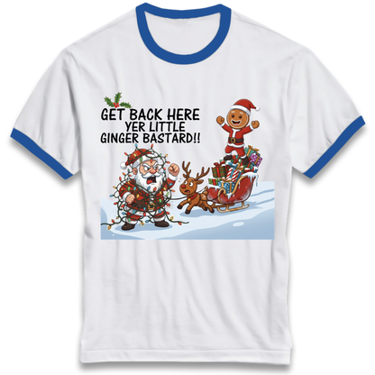 santa joke graphic Ringer T-Shirt