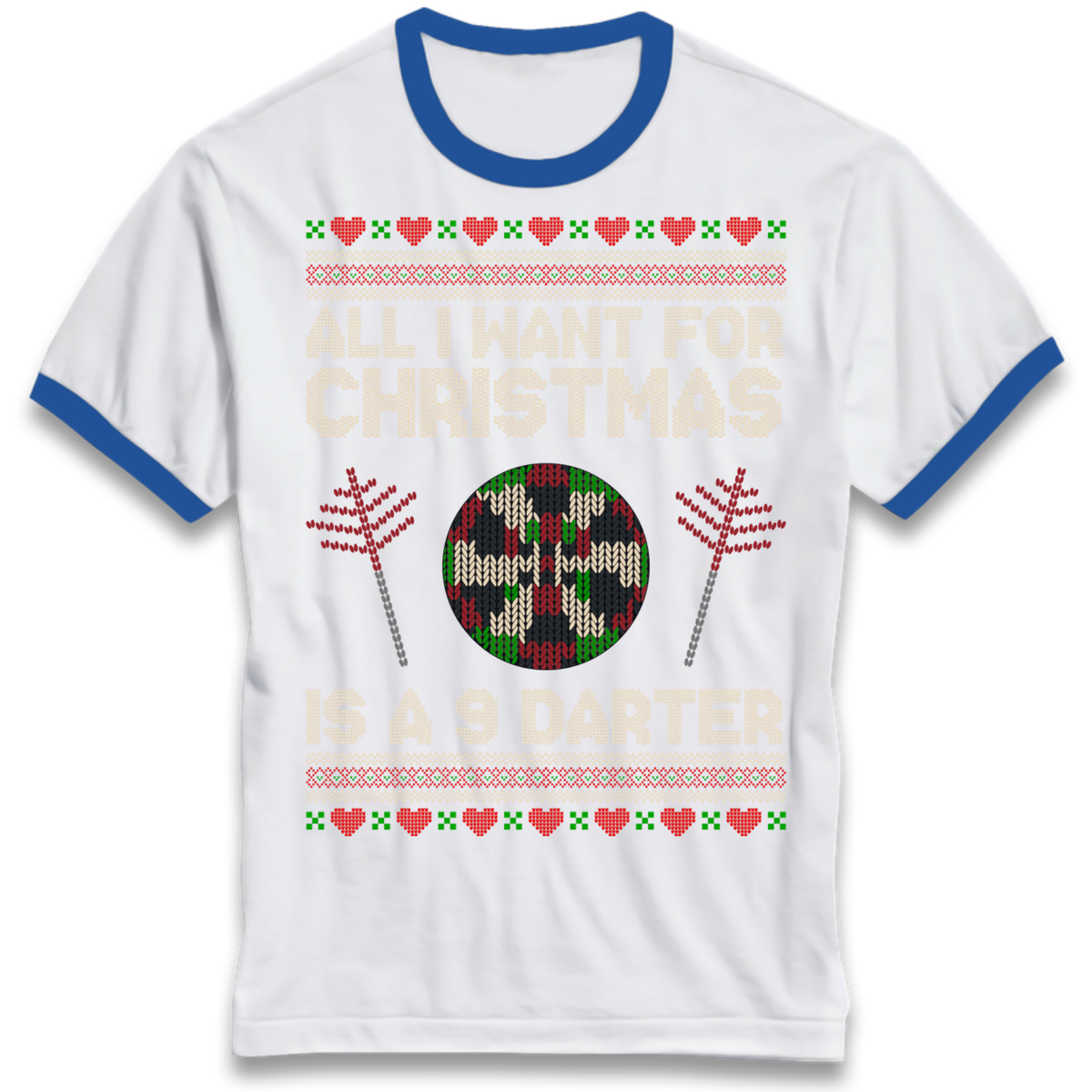 Christmas jumper Ringer T-Shirt