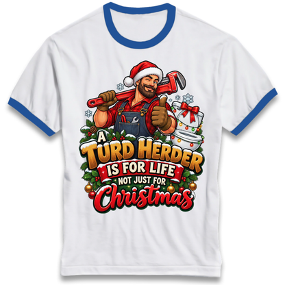 Plumbing Christmas Ringer T-Shirt