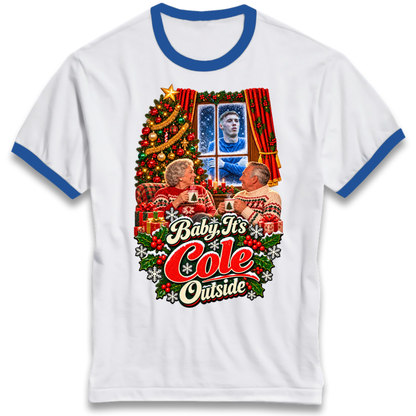 Chelsea Football Christmas Ringer T-Shirt
