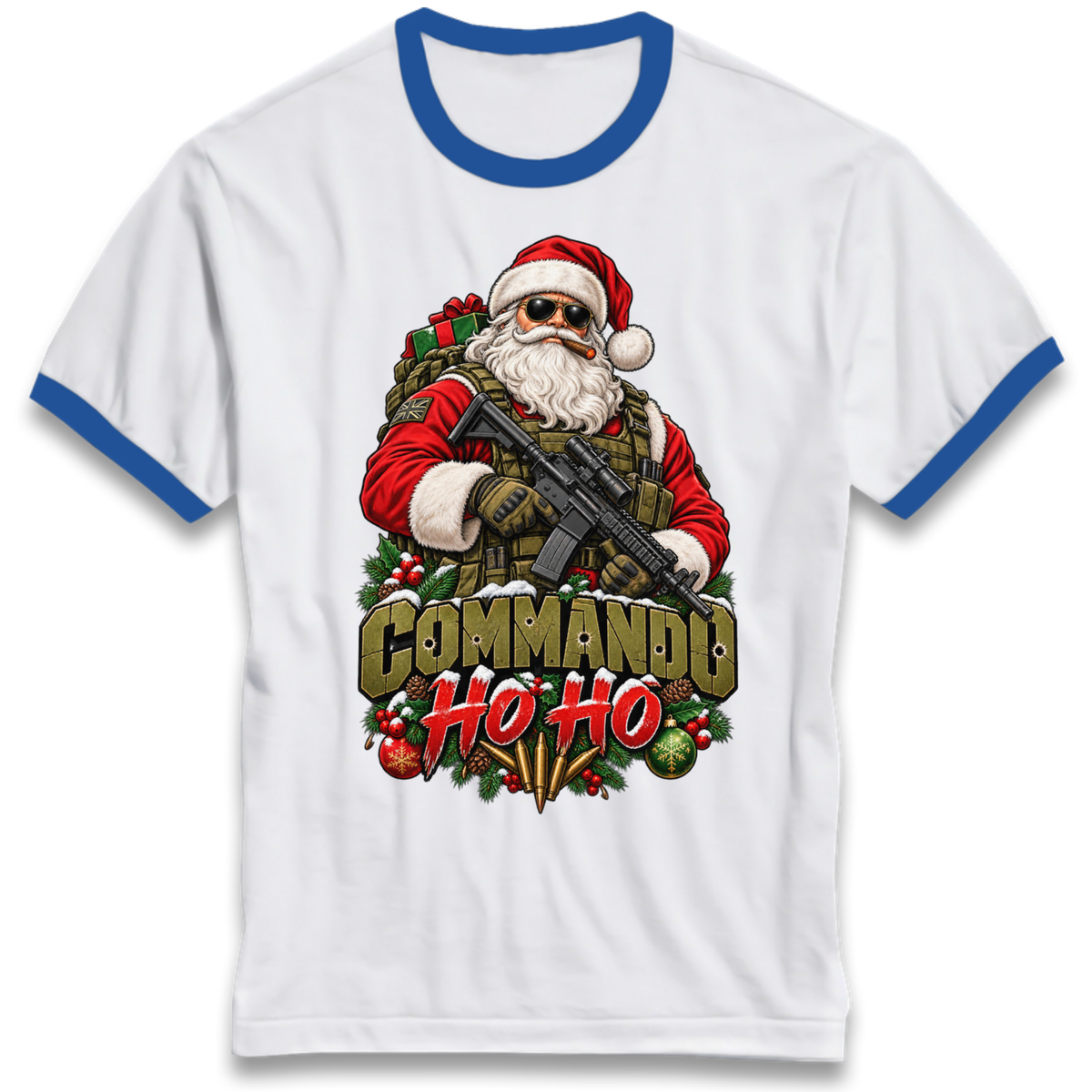 Commando Christmas Ringer T-Shirt
