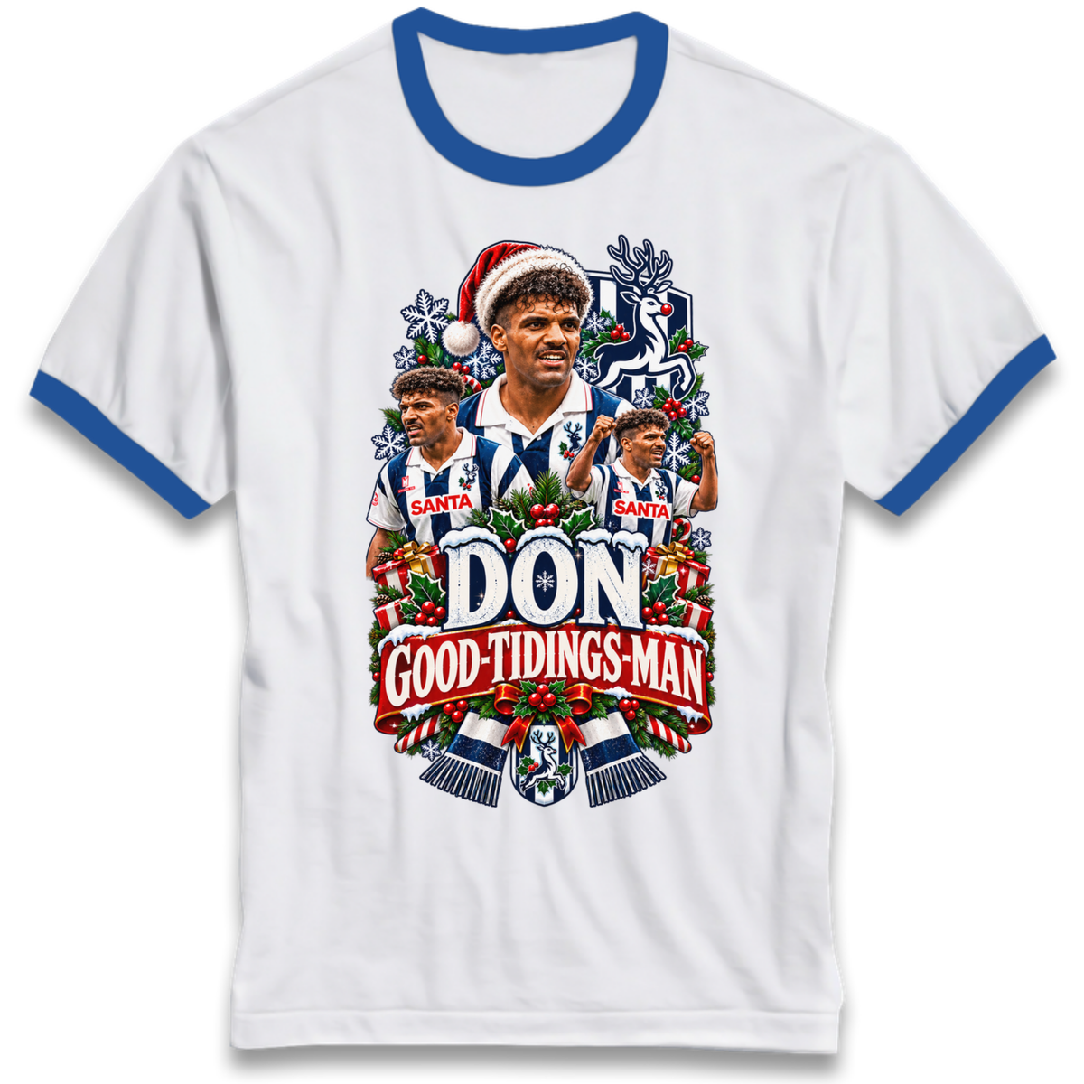 West Bromwich Albion Christmas Ringer T-Shirt