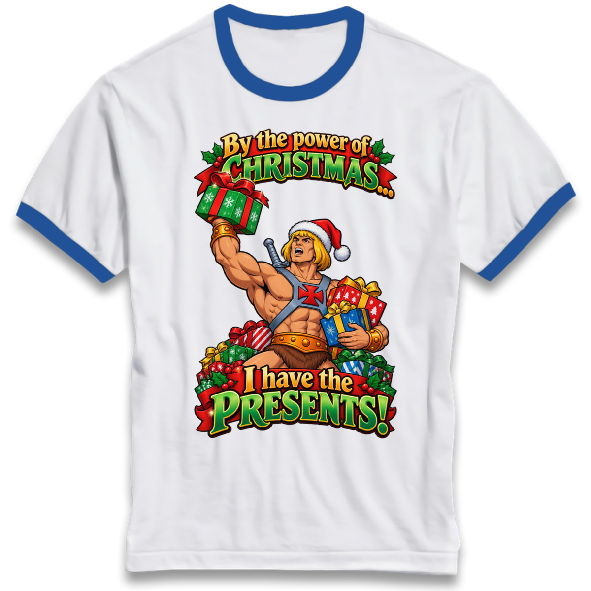 He Man Christmas Ringer T-Shirt