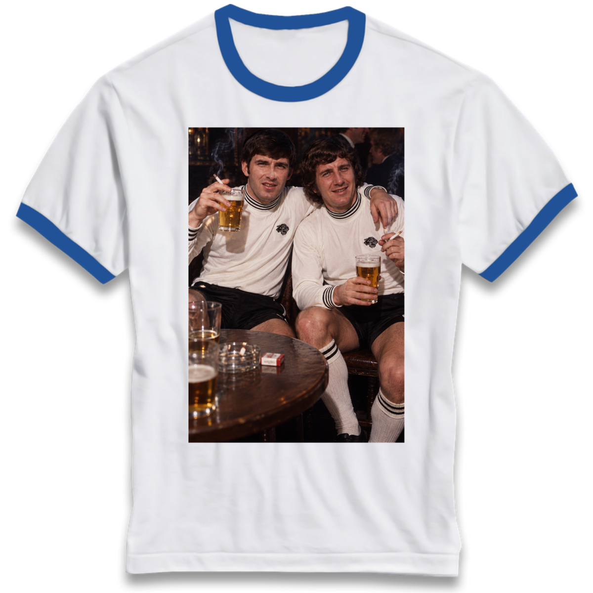 Derby County Legends Night Out Football Ringer T-Shirt
