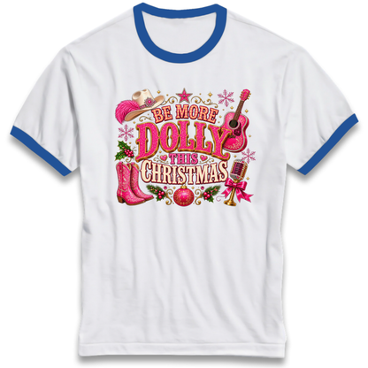 Dolly Parton Christmas Ringer T-Shirt