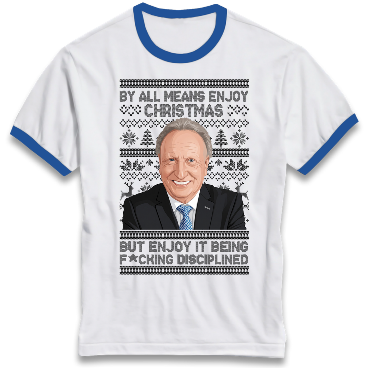 Neil Warnock Christmas Ringer T-Shirt