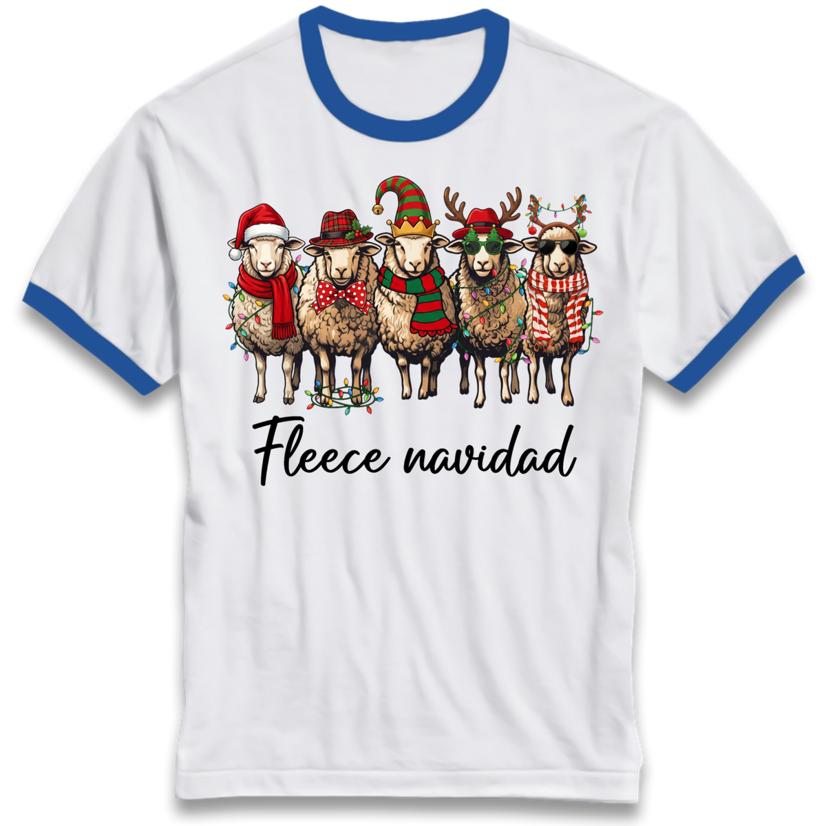Christmas jumper Ringer T-Shirt