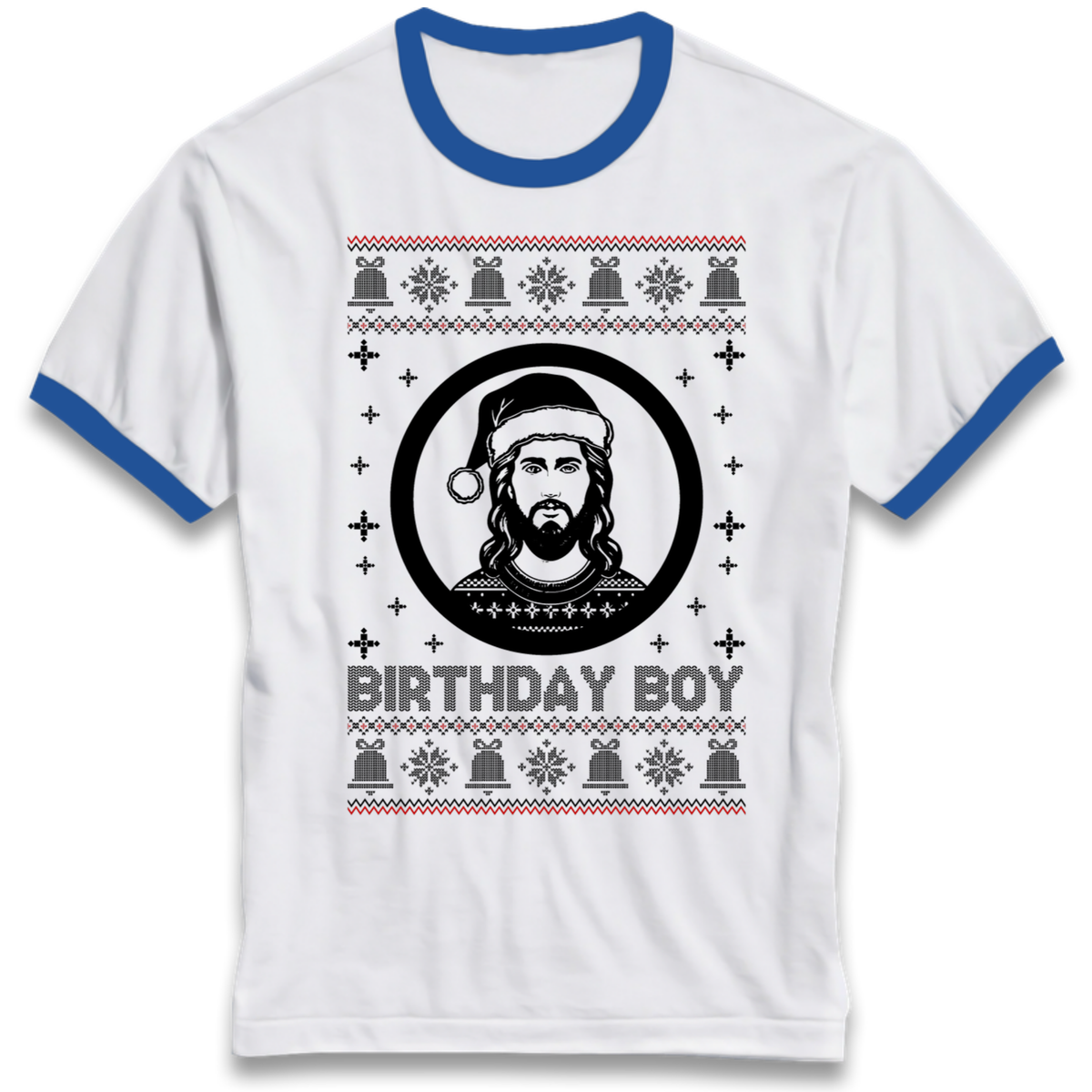 Jesus Birthday Christmas Ringer T-Shirt