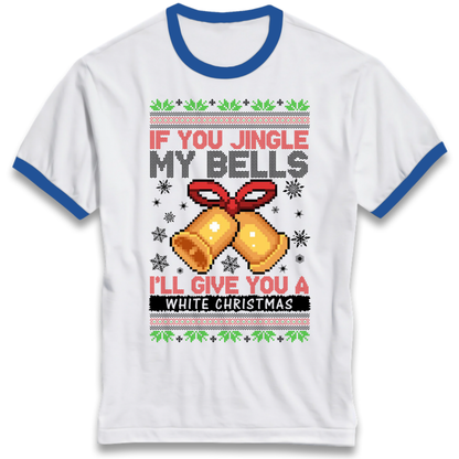 Bell Slogan Clothing Ringer T-Shirt