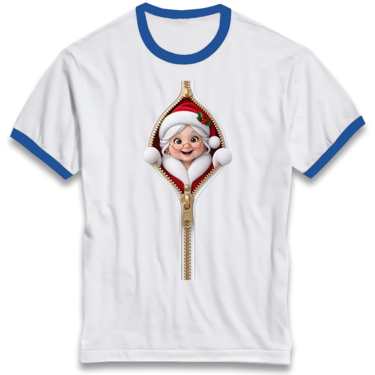 Mrs Claus Outfit Ringer T-Shirt
