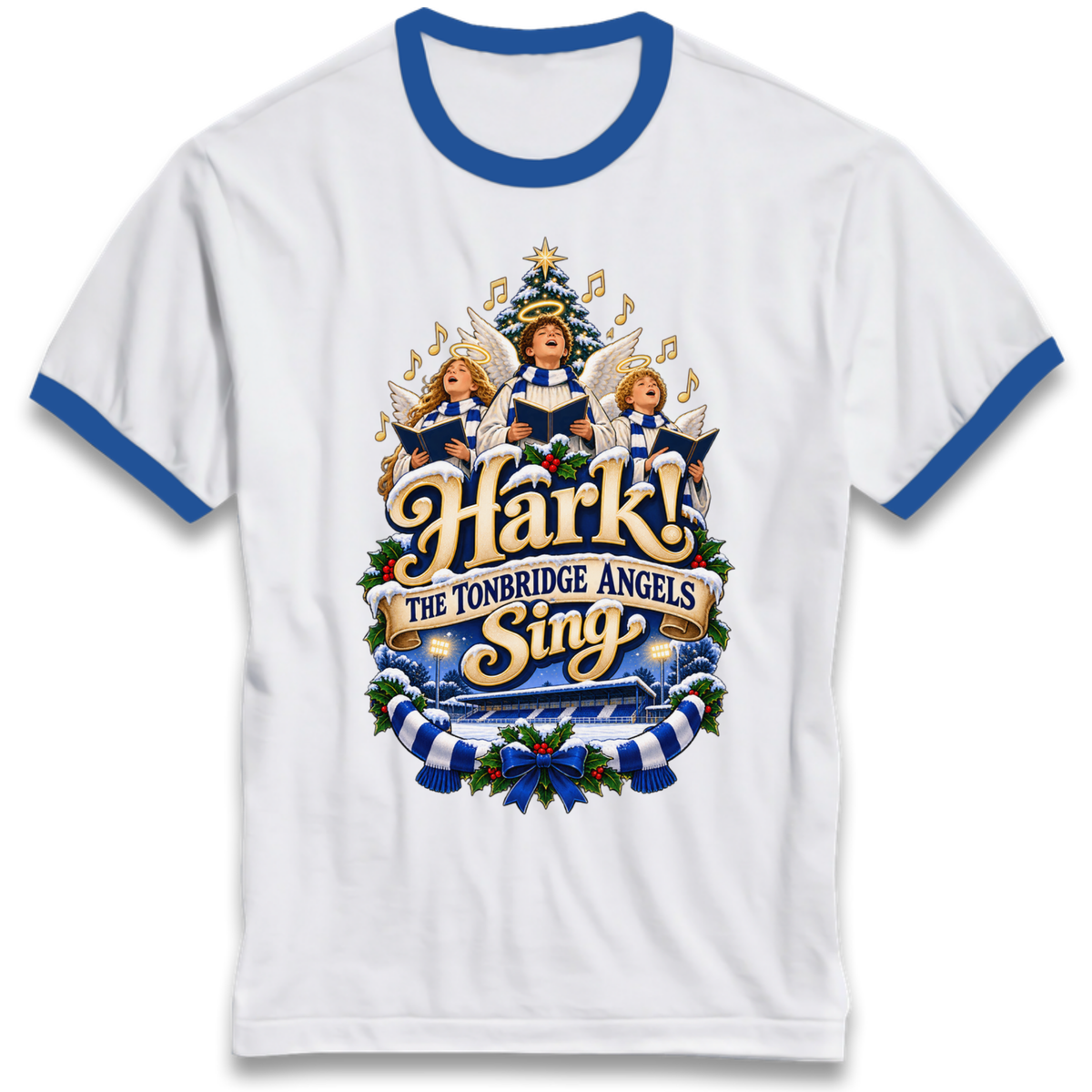 Tonbridge Angels Christmas Ringer T-Shirt