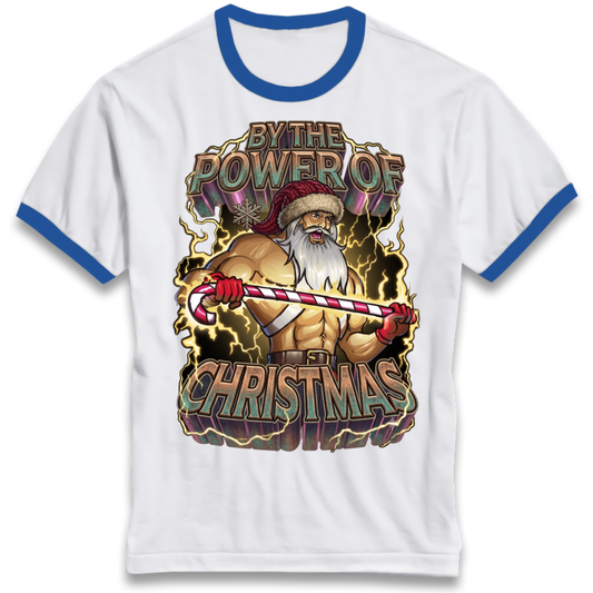 Retro Fantasy Christmas Tee Ringer T-Shirt
