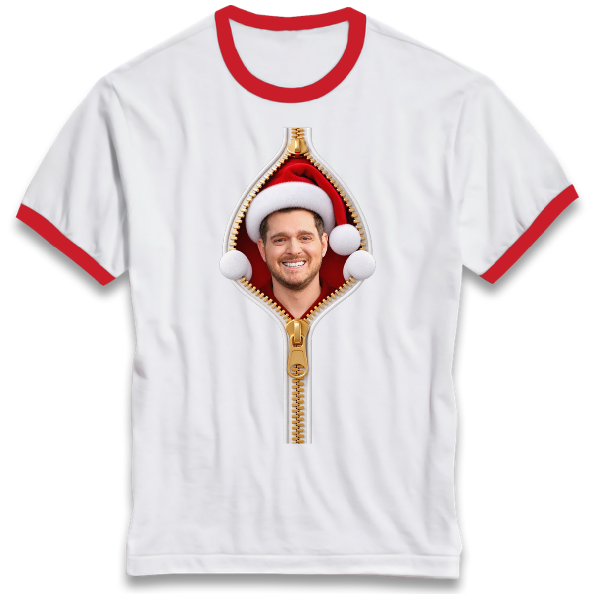 Christmas jumper Ringer T-Shirt