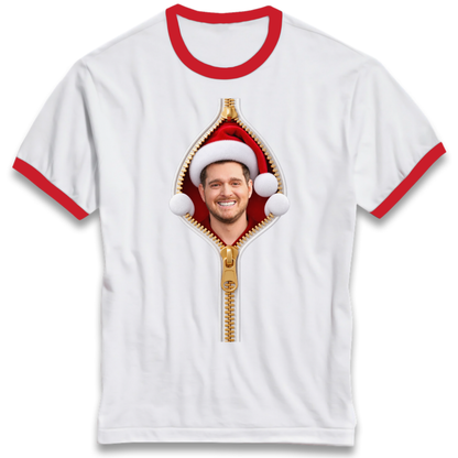 Christmas jumper Ringer T-Shirt