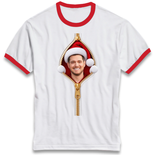 Christmas jumper Ringer T-Shirt