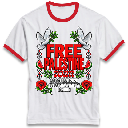 Macklemore and Friends Free Palestine Tour London 2026 Ringer T-Shirt