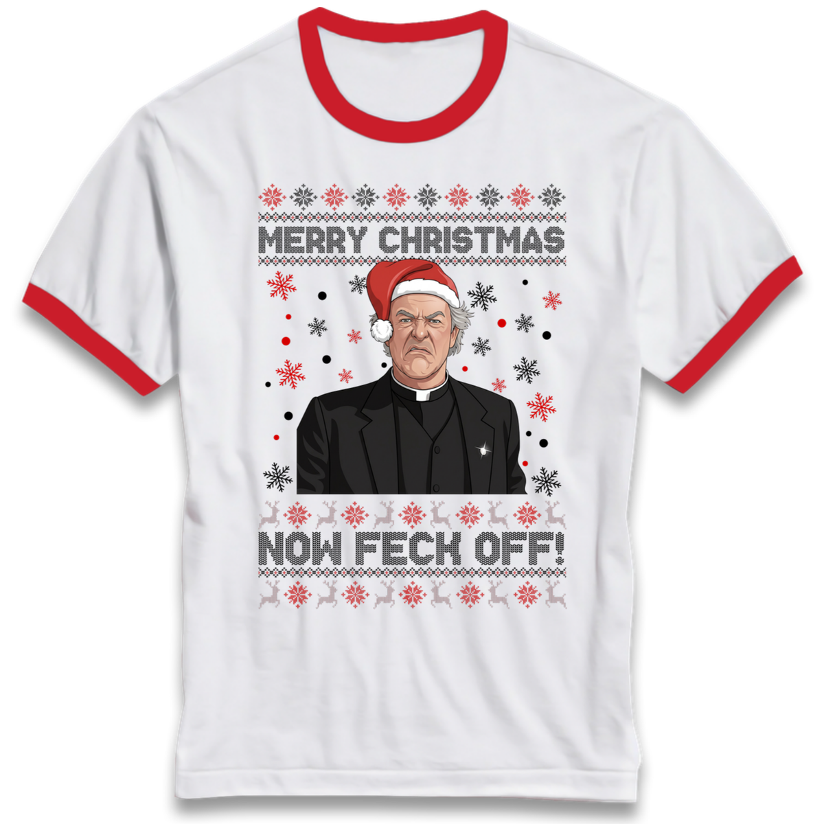 Christmas jumper Ringer T-Shirt