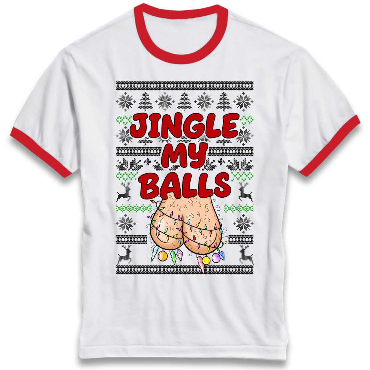Jingle Balls Ringer T-Shirt