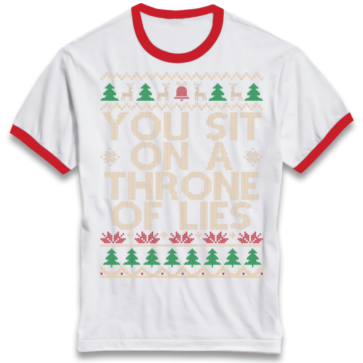 Throne Of Lies Christmas Ringer T-Shirt