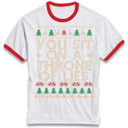 Throne Of Lies Christmas Ringer T-Shirt