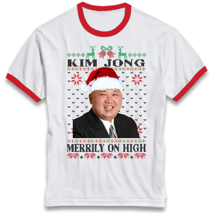 Kim Jong Christmas Ringer T-Shirt