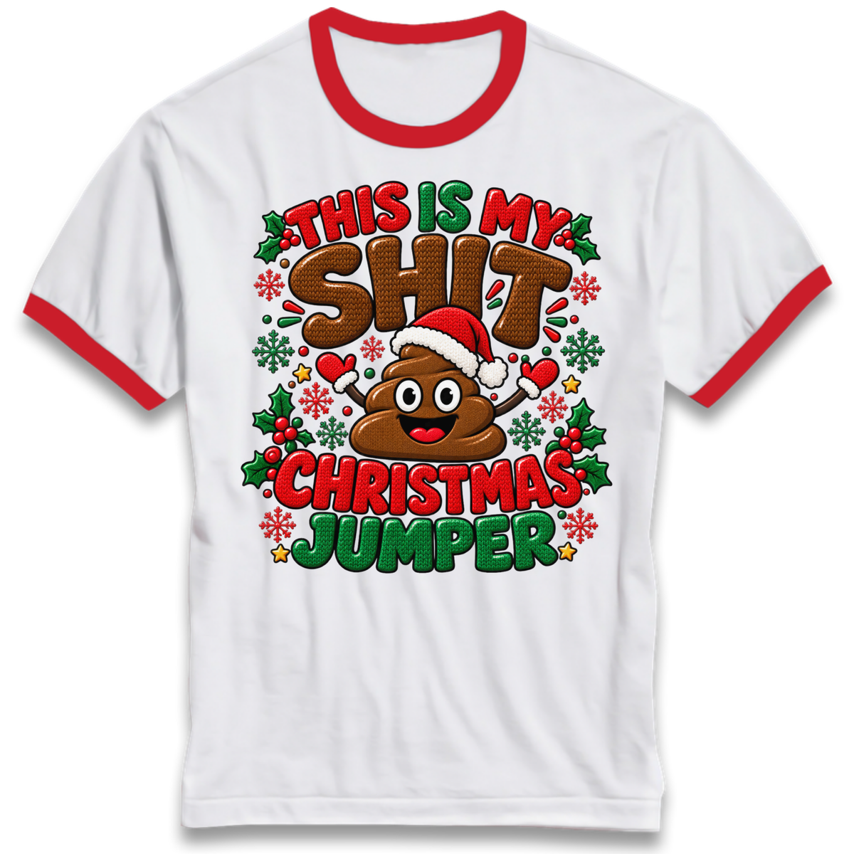 Shit Christmas Ringer T-Shirt