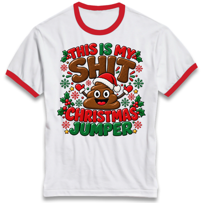 Shit Christmas Ringer T-Shirt