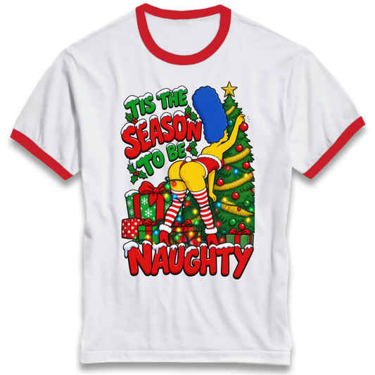 Simpsons Christmas Ringer T-Shirt