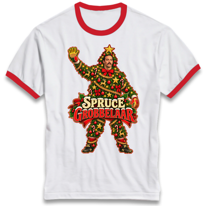 Retro Liverpool Christmas Ringer T-Shirt