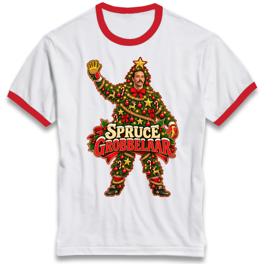 Retro Liverpool Christmas Ringer T-Shirt