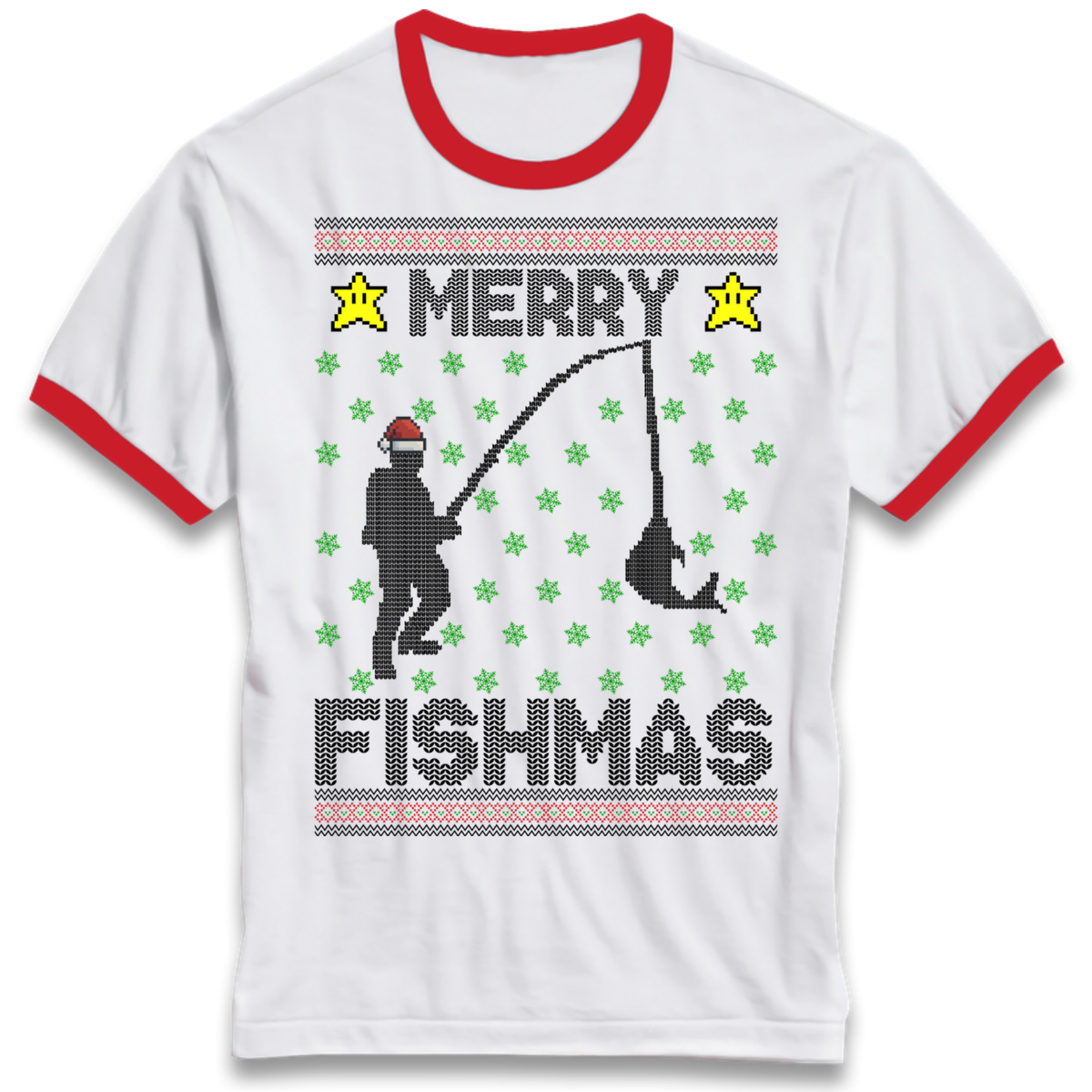 Christmas jumper Ringer T-Shirt