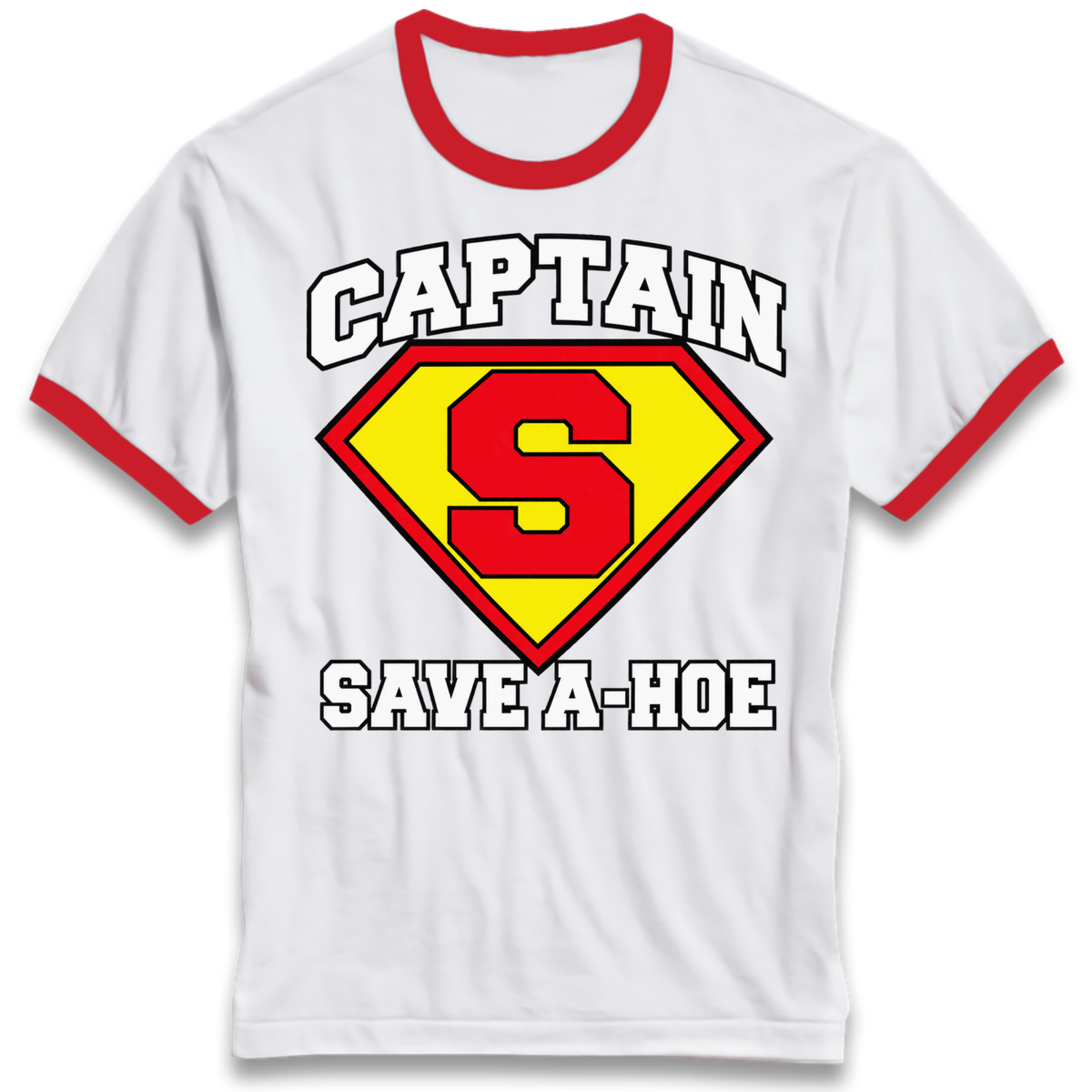 Captain Save a Hoe Ringer T-Shirt