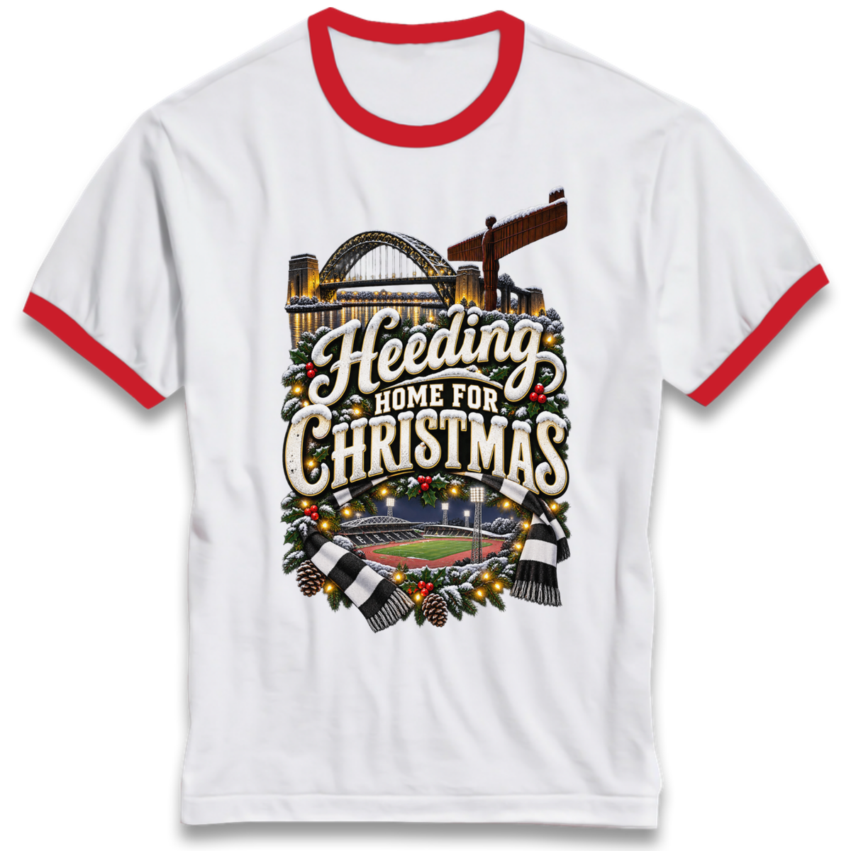 Gateshead Christmas Ringer T-Shirt