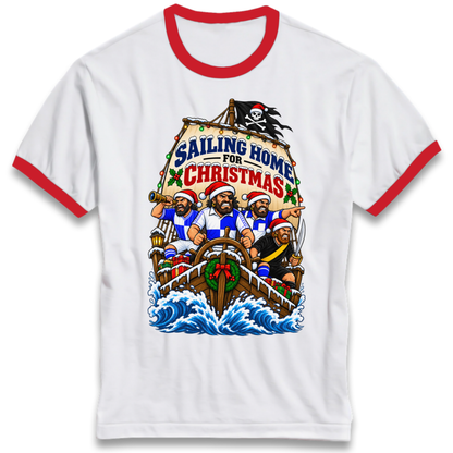 Bristol Rovers Christmas Ringer T-Shirt