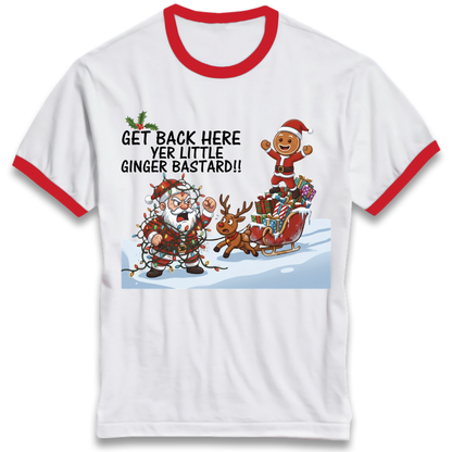 santa joke graphic Ringer T-Shirt