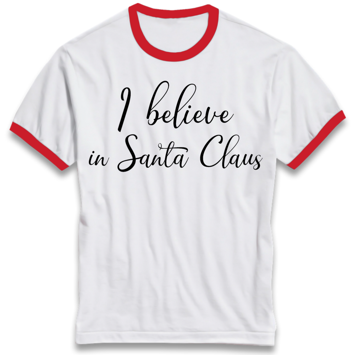 Santa Faith Gift Ringer T-Shirt
